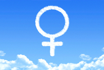 El símbolo de Venus - a menudo se utiliza para representar a la mujer y el sexo femenino.