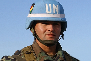 Una fuerza de paz de la ONU en Chile.