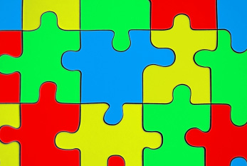 Un rompecabezas de colores se utiliza a menudo para hacer tomar conciencia de autismo.