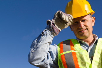 Puesto de trabajo obra: Aquí ya debe tener la ropa adecuada la seguridad y salud de los trabajadores se puede asegurar.