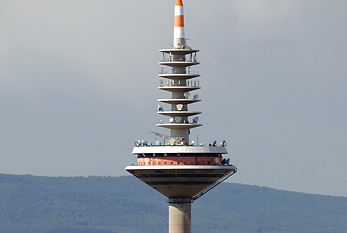 La segunda torre más alta de las telecomunicaciones: la Torre Europa en Frankfurt am Main.