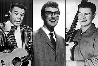 JP "The Big Bopper" Richardson, Buddy Holly y Ritchie Valens