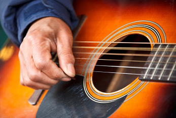 Los guitarristas durante la Fiesta de la Música.