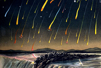 Pinturas de Leonid frío de la noche del 12 al 13 de noviembre 1833
