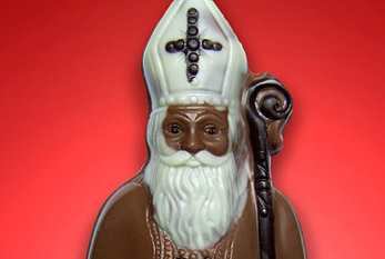Un San Nicolás de chocolate.